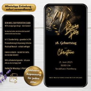Champagner Geburtstag