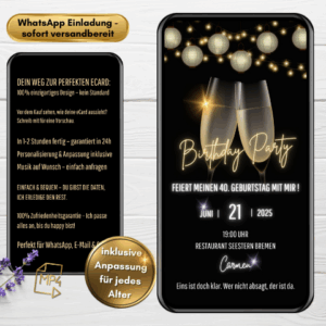 Digitale Einladung Geburtstag