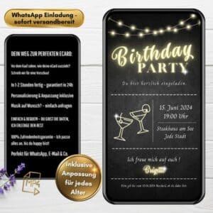 Einladung Geburtstag Party