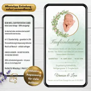 Einladung Taufe WhatsApp