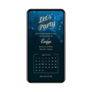 eCard Gold Geburtstag Kalender