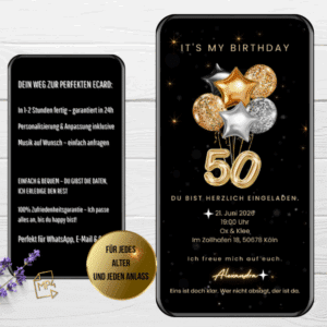 Einladung 50. Geburtstag WhatsApp