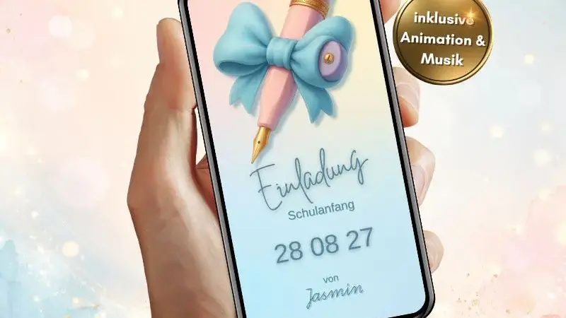 Einladung Einschulung Stift
