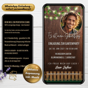 Einladung Gartenparty