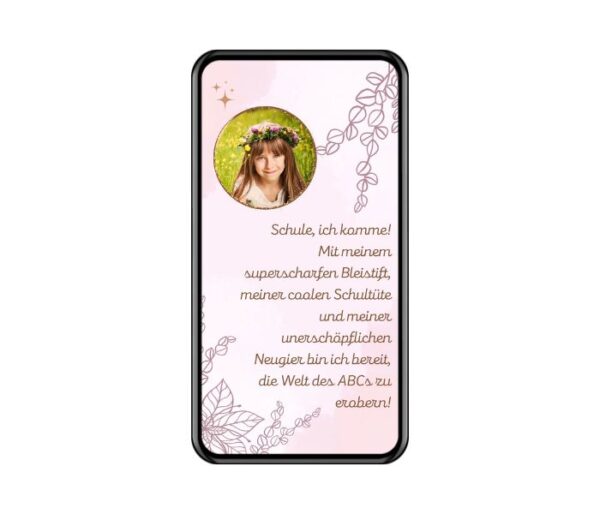 eCard Einschulung Boho