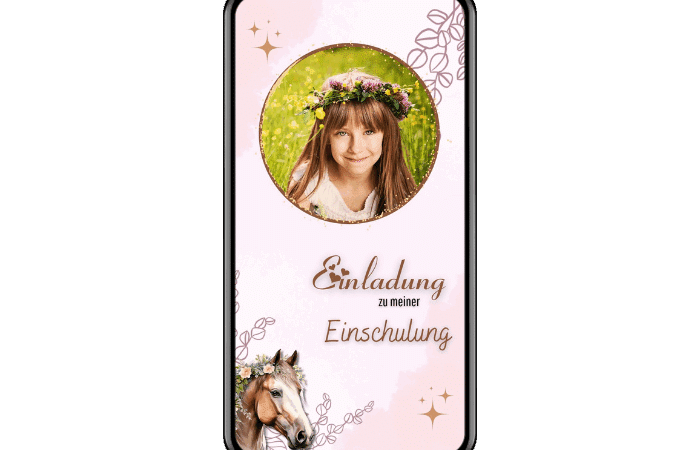 eCard Einschulung Boho
