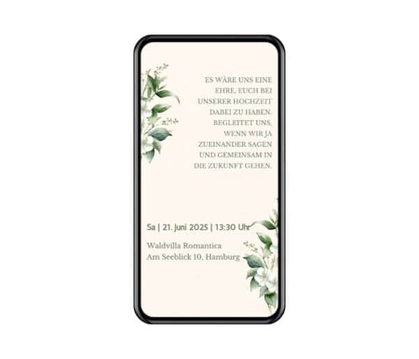 WhatsApp Hochzeitseinladung mit Antwortfunktion