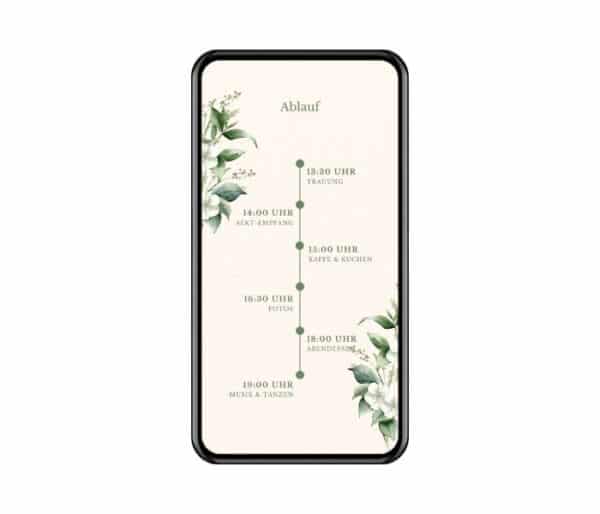 WhatsApp Hochzeitseinladung mit Antwortfunktion
