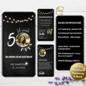 Einladung 50. Geburtstag
