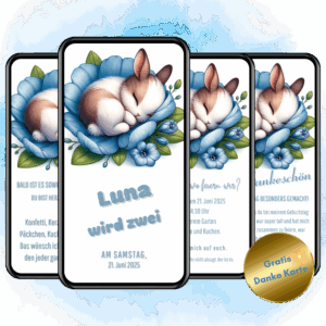 Einladung Kindergeburtstag Hase