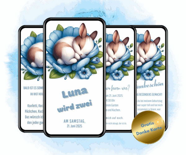 Einladung Kindergeburtstag Hase