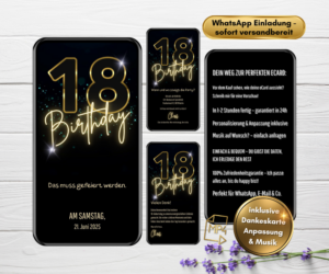 Einladung zum 18. Geburtstag