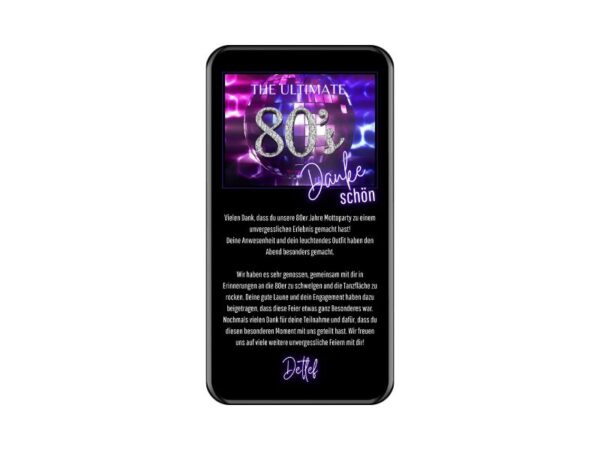 Einladung zur 80er Party 4