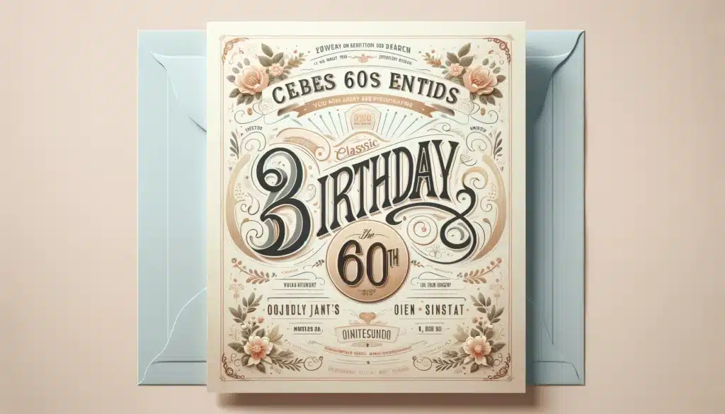 Persönliche Einladungen zum 60. Geburtstag