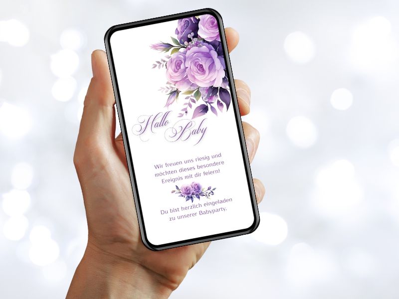 Babyparty Einladung Vorlage