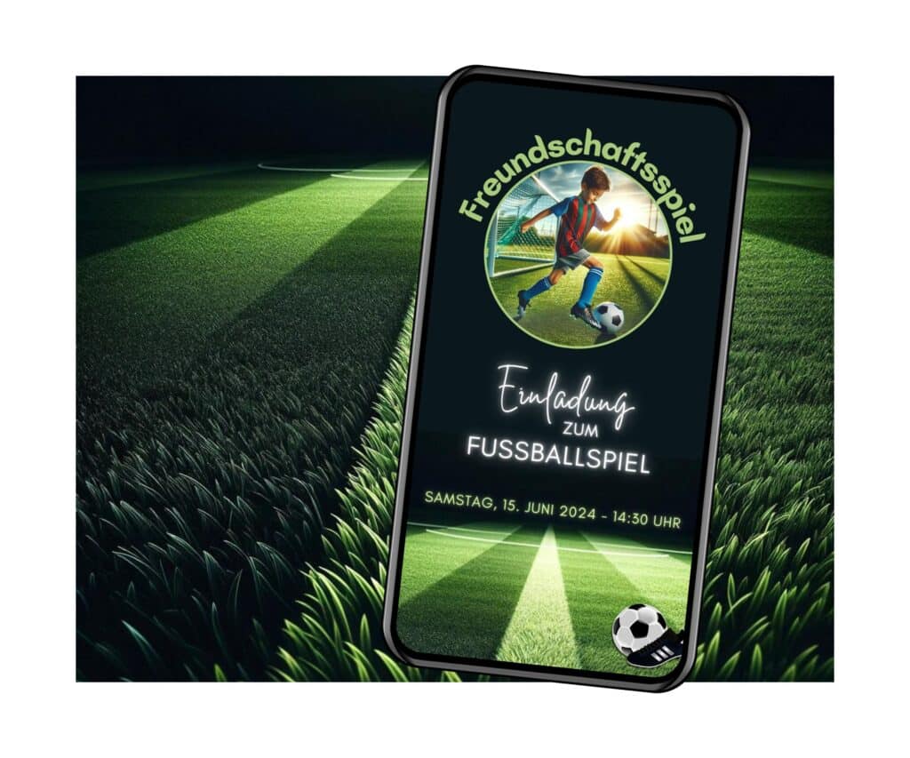 Einladung Kindergeburtstag Fußball