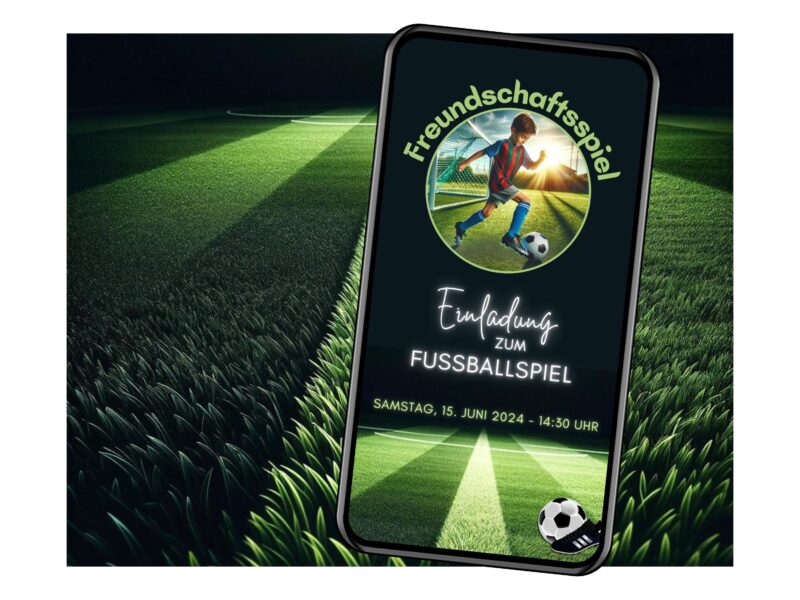 Einladungen Kindergeburtstag Fußball