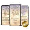 Einladung für 40. Geburtstag