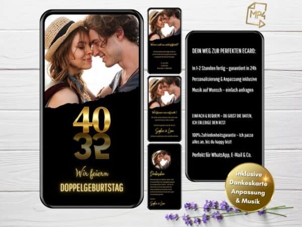 Einladung zum Doppelgeburtstag