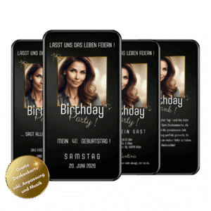 Einladung 40. Geburtstag Frau