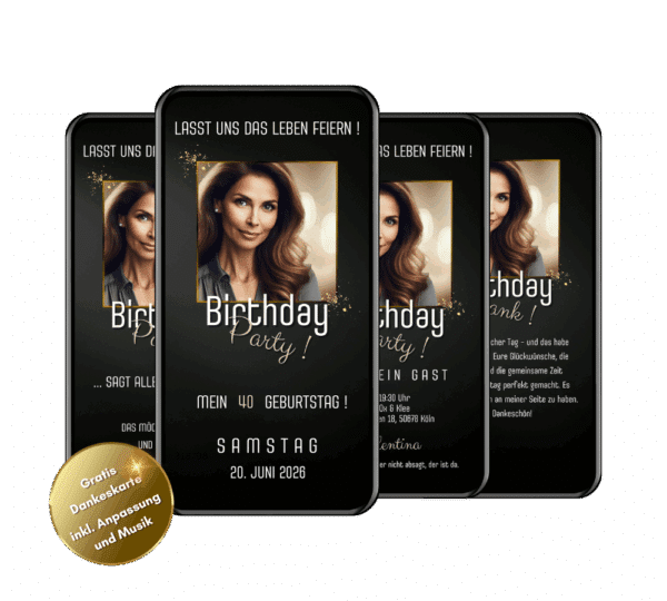 Einladung 40. Geburtstag Frau