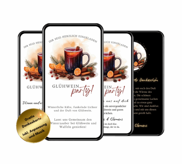 Einladung Glühwein trinken