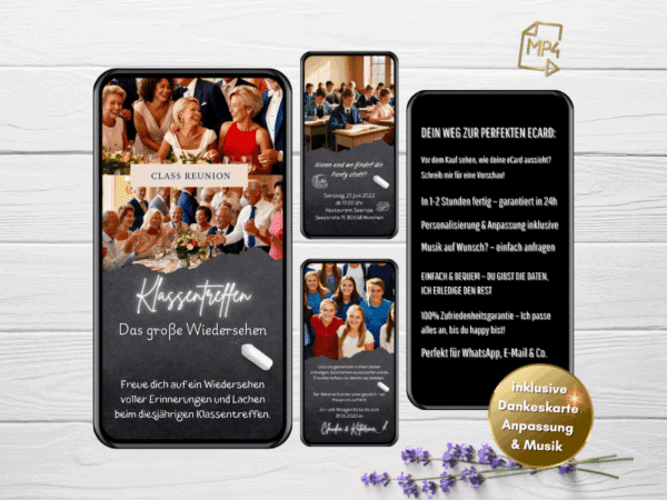 Klassentreffen Einladung Tafel