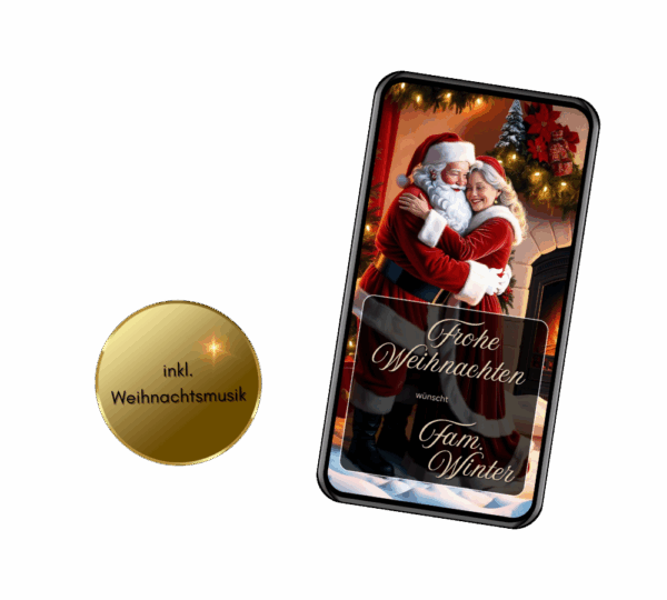 digitale Weihnachtskarte versenden