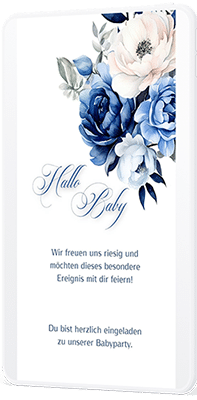 Einladung Babyparty digital
