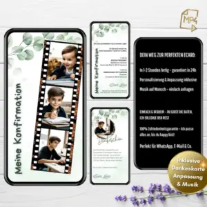 Einladungskarte Konfirmation