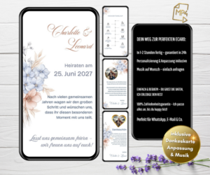 Boho Hochzeitseinladung