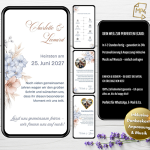 Boho Hochzeitseinladung