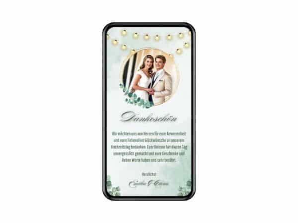 Hochzeitseinladung Eukalyptus
