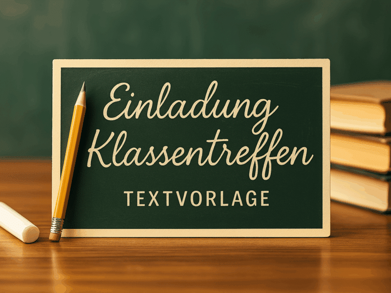 Einladung Klassentreffen Textvorlage
