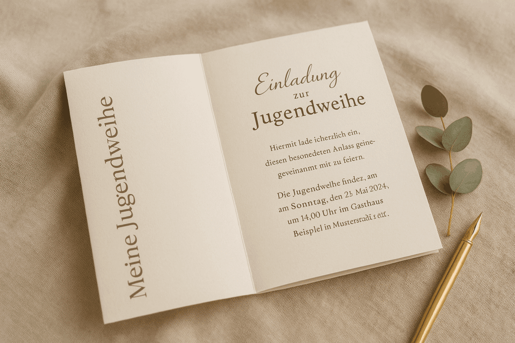 Einladung Jugendweihe Vorlagen