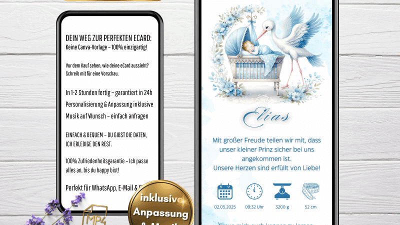 Geburtsanzeige WhatsApp