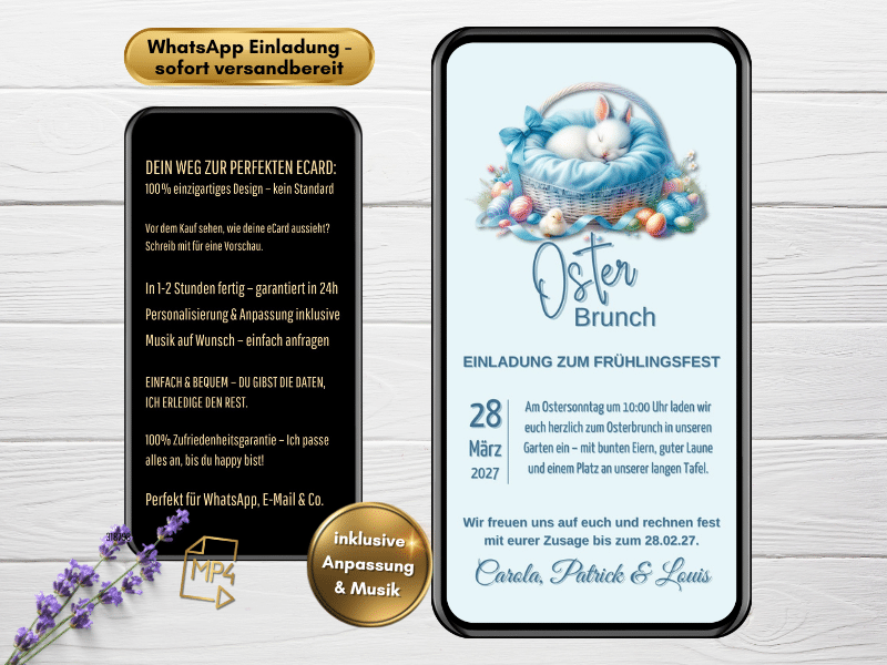 Oster Brunch Einladung