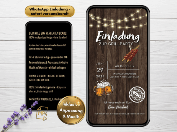 Einladung Grillparty