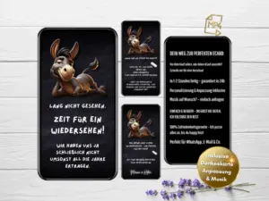 Animierte Einladung zum Klassentreffen für WhatsApp
