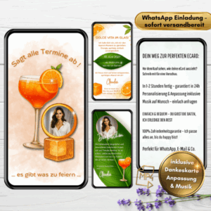 Aperol Geburtstagskarte