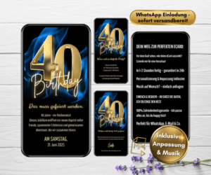RSVP Einladung - Mini-Webseite mit Rückmeldung