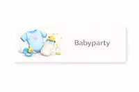 Babyparty Einladung animiert mit Musik