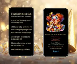 Einladung zum Karneval per WhatsApp