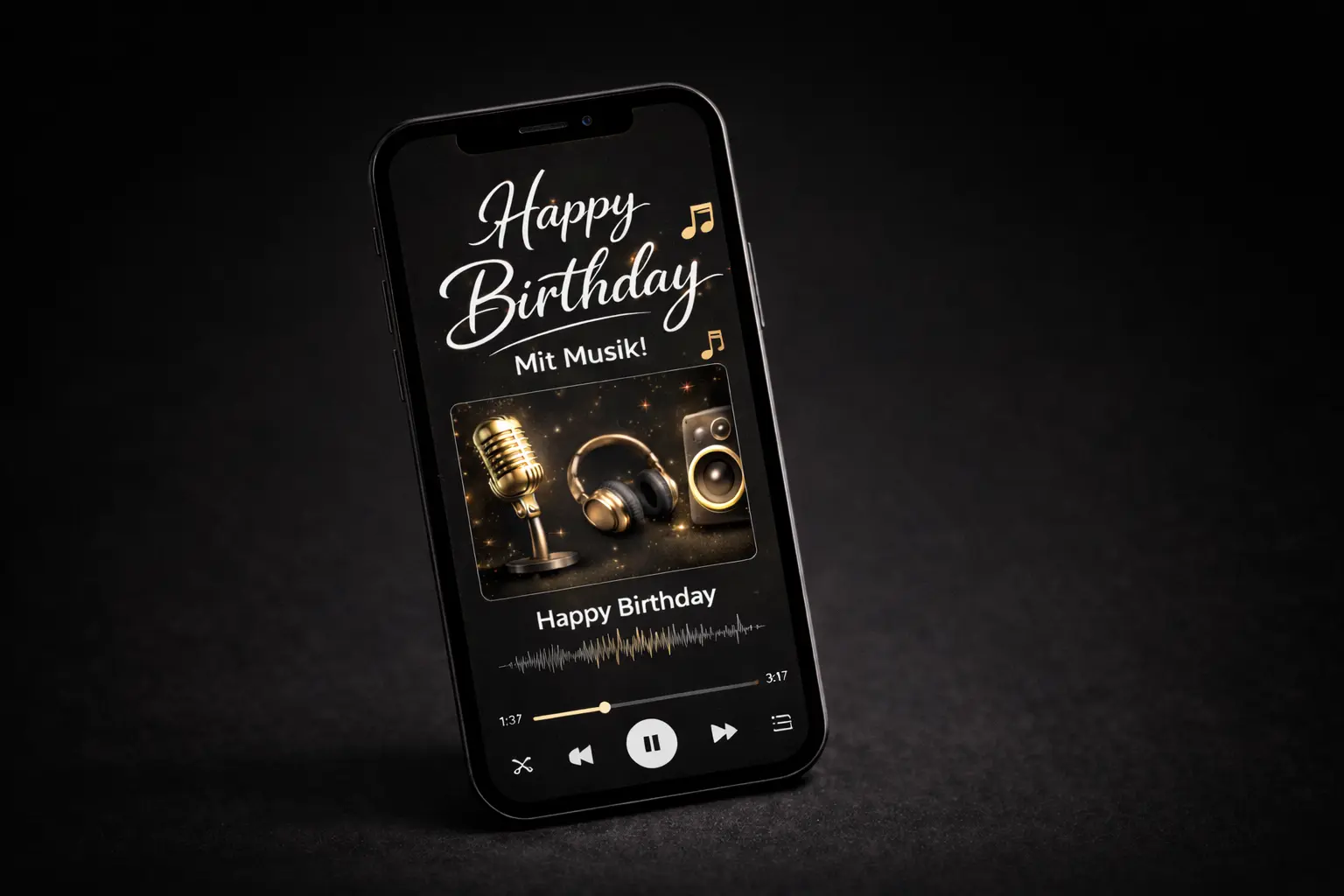 Animierte Geburtstagskarten mit Musik per WhatsApp verschicken - einzigartiges Design von eCardino
