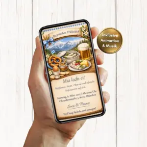 Bayerische Einladung zum Geburtstag