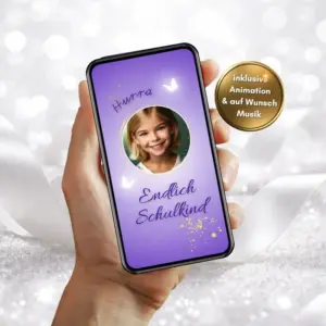 Einladung Einschulung mit Foto