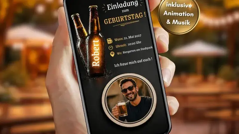 Einladung Frühschoppen Geburtstag
