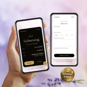 Einladung mit Rückmeldung