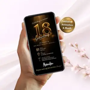 Einladung zum 18 Geburtstag WhatsApp