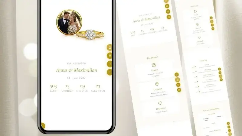Hochzeitseinladung digital